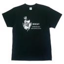 rogo print T-shirt RST4203- BLK